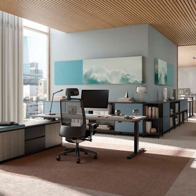LINEABÜRO - Management Büromöbel Schreibtisch crew t eingetaucht 01 hb
