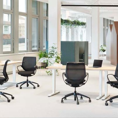 LINEABÜRO Sitzmöbel Mehrzweckstühle - Giroflex313_swivel_office_black_mesh_horizont